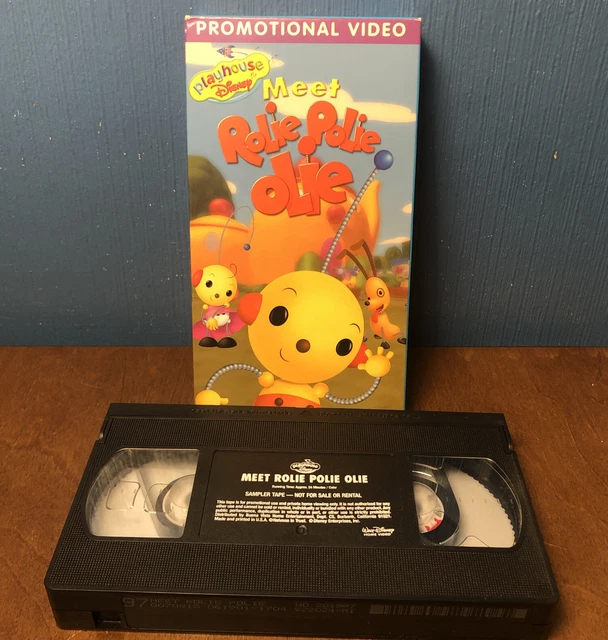MEET ROLIE POLIE Olie Playhouse Disney Promotional VHS Tape Rare Promo
