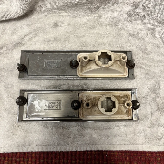1968-72 307 Chevelle Nova Impala 307 Fender Emblems With Lamps Nice Cond Pair 2