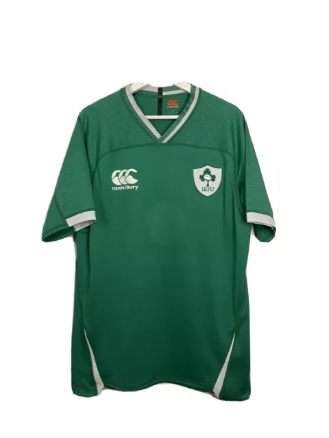 Canterbury Ireland IRFU 2019/2020 Rugby Home Green Jersey Trikot Large