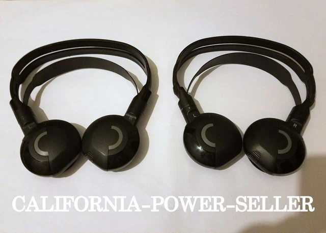 2005-2018 Honda Odyssey Pilot Overhead DVD Entertainment TWO Wireless Headphones