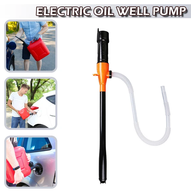 Battery Powered Electric Fuel Transfer Siphon Pump Gas Oil Water Liquid 2.2 GPM-