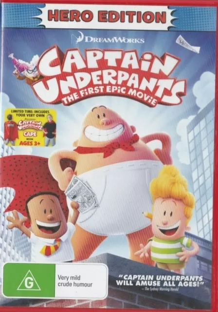 VERY GOOD DVD CAPTAIN UNDERPANTS The First Epic Movie HERO EDITION