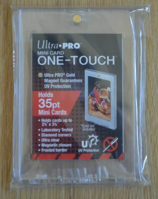 Ultra Pro 1x Mini Frosted Border UV One-Touch 35pt Magnetic Trading Card Holder