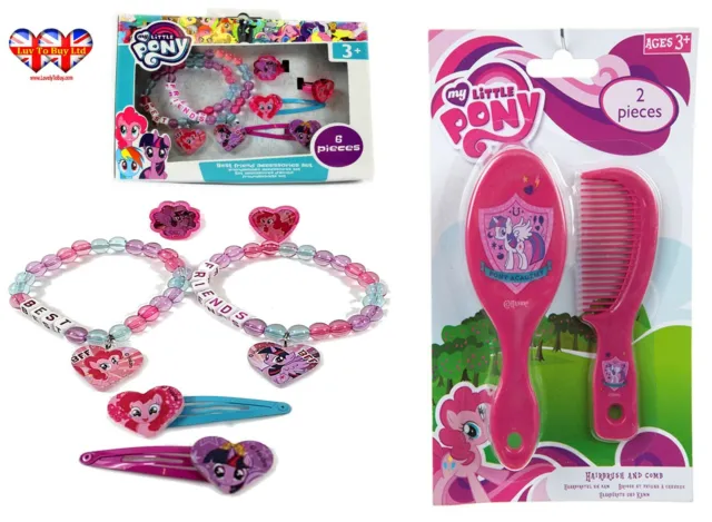 My Little Pony Hair Accessories,Hairbrush comb Set Official Licensed