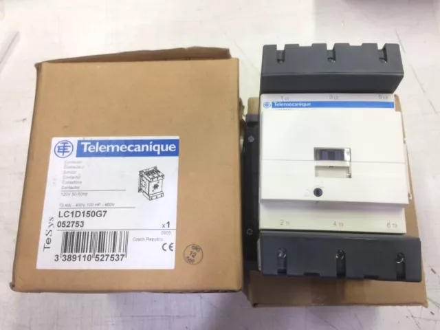 Telemecanique Lc1D150G7 Contactor Starter Relay 100Hp  150A Lc1D150 Schneider