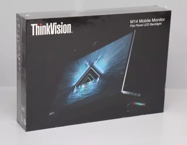 Lenovo ThinkVision M14 - 1080P Mobiles Tragbarer LED 14 Zoll (36cm) Monitor NEU
