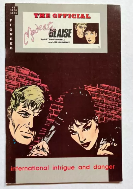 The Official Modesty Blaise #5 Fine/Fine+ Pioneer Press 1988