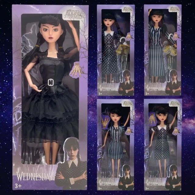 Wednesday Addams Family Wednesday Doll Black Horror Movie Series Toys Dolls