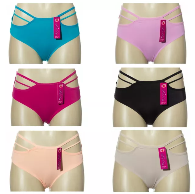 LOT 6 LASER Cut Seamless Panty Brief Full Cover Mixed Color Size S M L XL  2X 3X $15.99 - PicClick