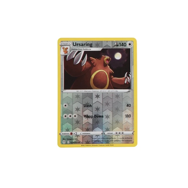 Pokemon TCG Evolving Skies 127/203 Ursaring Rev Holo Card
