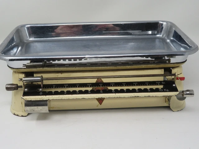 Alte Küchenwaage ~ bis 10Kg ~ Schritt 10g ~ Vollmetall ~ Vintage ~ Retro