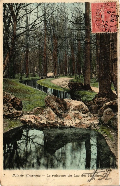 CPA Bois de Vincennes - Le stream du Lac de Minimes (259889)