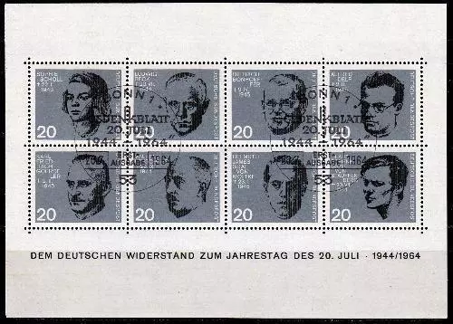 Bund Block  3 ESST Bonn - 20. Jahrestag des Attentat auf Adolf Hitler