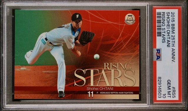 2015 BBM 25th Anniversary Rising Stars Shohei Ohtani #RS5 PSA 10 GEM MINT POP 4