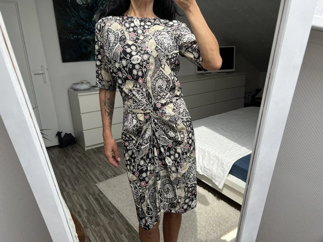 Robe Isabel Marant Étoile Drapée Noir Beige Rose - Tailles S/36/38 - Neuve Avec étiquettes