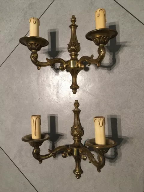LAMPE ANCIENNE, APPLIQUE MURALE laiton