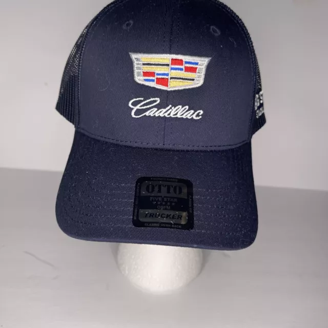 New Cadillac Logo Emblem Trucker Hat Big Star logo Adjustable