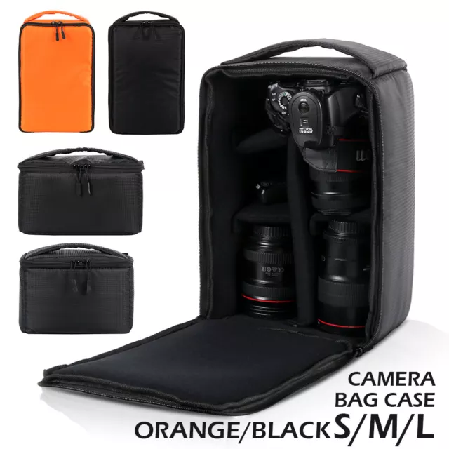 Camera Bag Padded Insert Carry Case Partition For DSLR SLR Canon Nikon Sony Len]