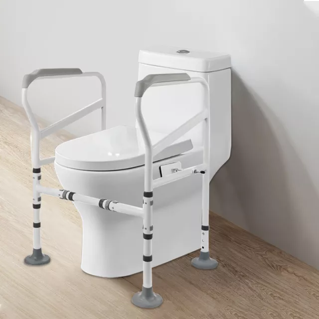 WC ayuda para levantarse soporte de inodoro bastidor de inodoro inodoro inodoro ayuda de apoyo blanco