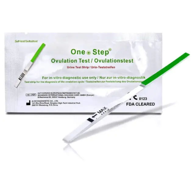 Ovulation Test Strips 30mIU/mL Tests 3.5mm wide One Step