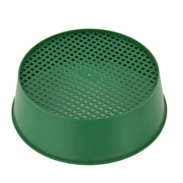 Neu Große Kunststoff Rund Grün Garten Sieb Sieb für Kompost und Boden 21 *5CM