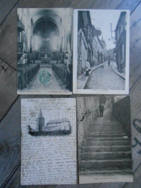 Briey (Murthe Et Moselle): Lot Of 4 Beautiful Antique Postcards.