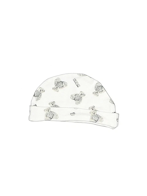 Assorted Brands Boys White Beanie 0-3 Months