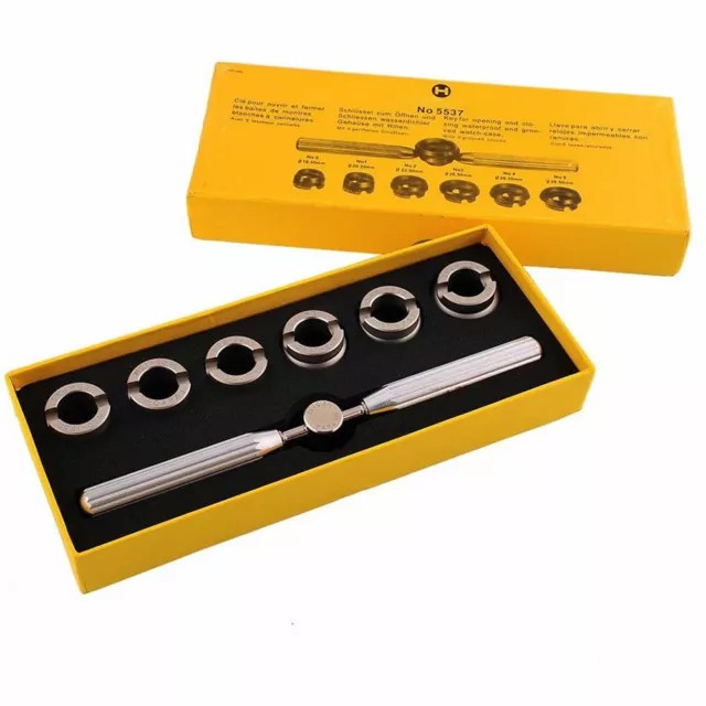 Watch Screw Back Case Cover Opener Remover Watch Repair Tool Set For Watchmaker