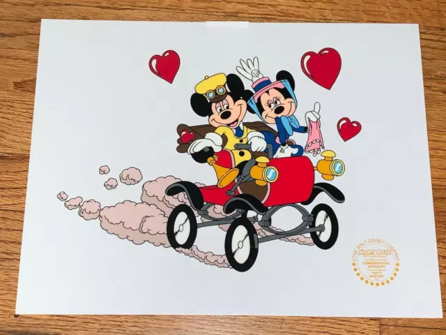 Disney Mickey & Minnie Mouse Nifty Fifties Limited Edition Serigraph Cel