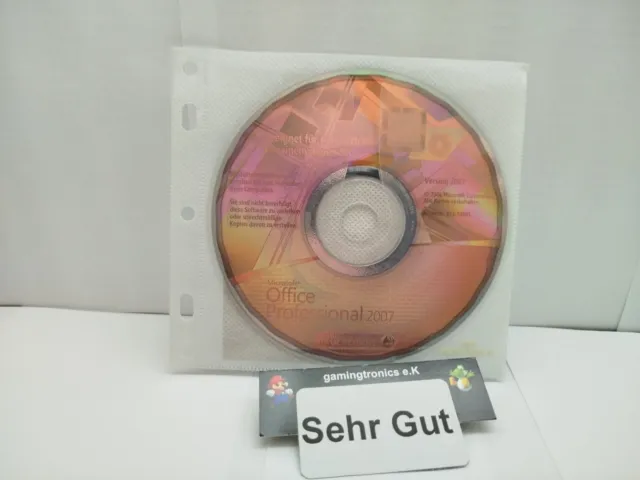 MS Microsoft Windows MS Office 2007 Pro Professional Vollversion | CD Deutsch