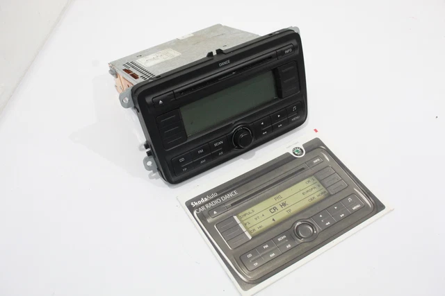 Skoda Fabia 5J Unità principale lettore CD radio stereo dance 5J0035161A