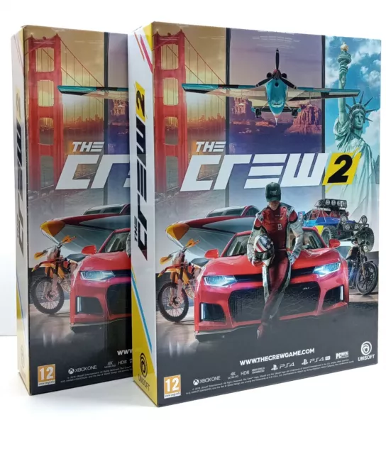 The Crew 2 Aufsteller (2 Stück) Werbung Deko Reklame Ubisoft PS4 Xbox One PC