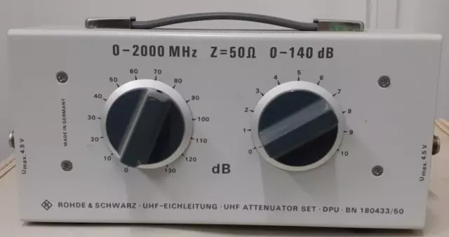 Rohde & Schwarz Uhf Variable Attenuator Set
