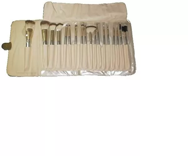 Set Pennelli Trucco 18 Pezzi Make  Up Professionale Con Borsetta Porta Pennelli