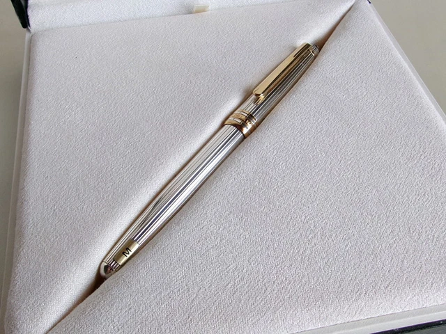 MONTBLANC MEISTERSTUCK SOLITAIRE 1448 Fountain Pen 18K M Nib Sterling ...