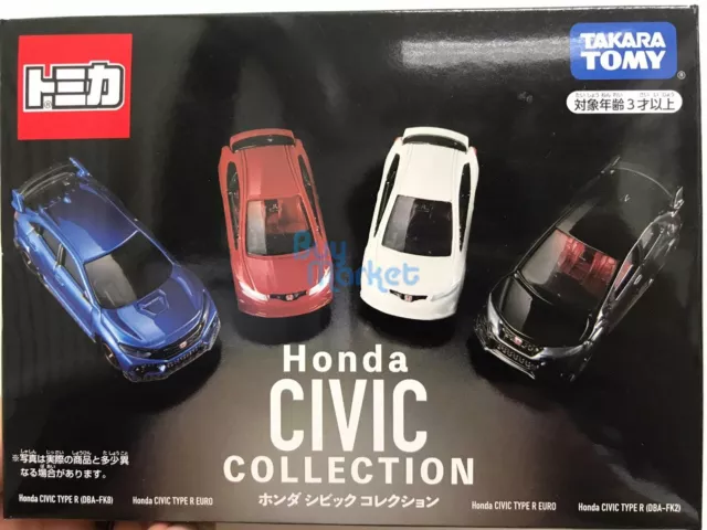 Coche de juguete diecast Takara Tomy Tomica Honda Civic Collection Asia versión especial