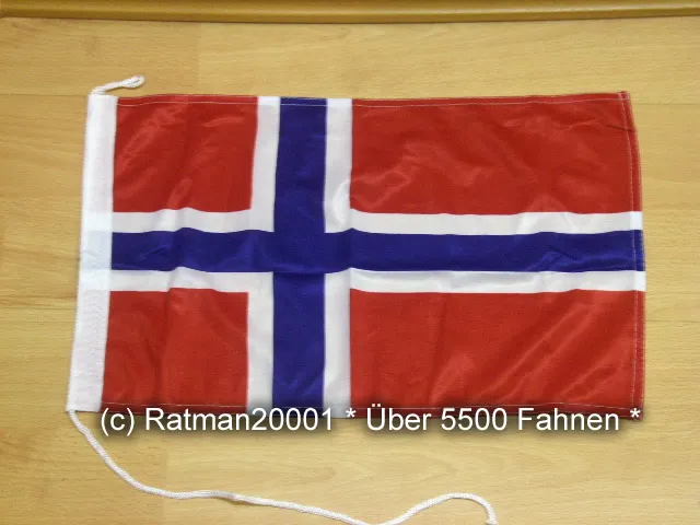 Fahne Flagge Norwegen Bootsfahne Tischwimpel Biker - 30 x 45 cm