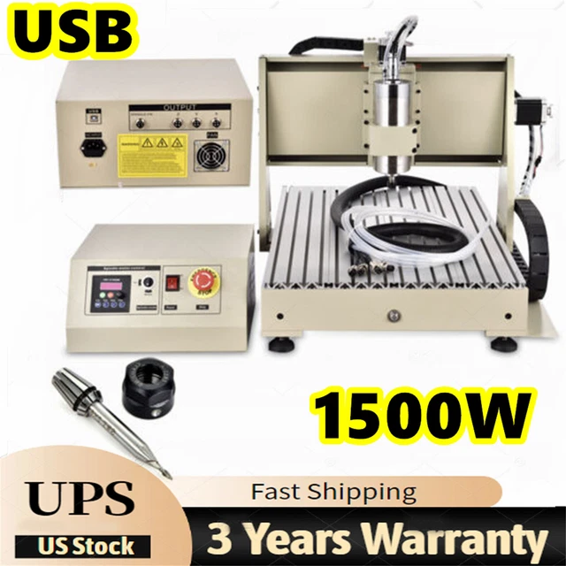 1.5KW 3 AXIS 6040 3D CNC Router Engraver USB Milling Engraving Machine
