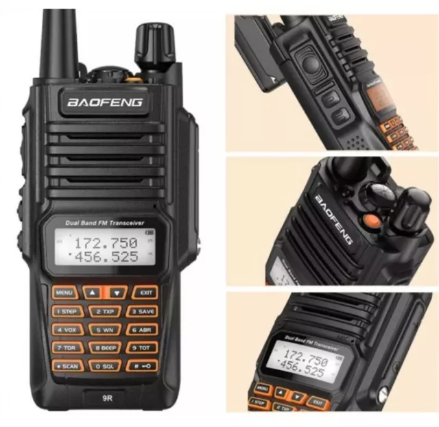 Ricetrasmittente Baofeng Uv-9R Walkie Talkie 10W Radio Fm Waterproof Multicanali