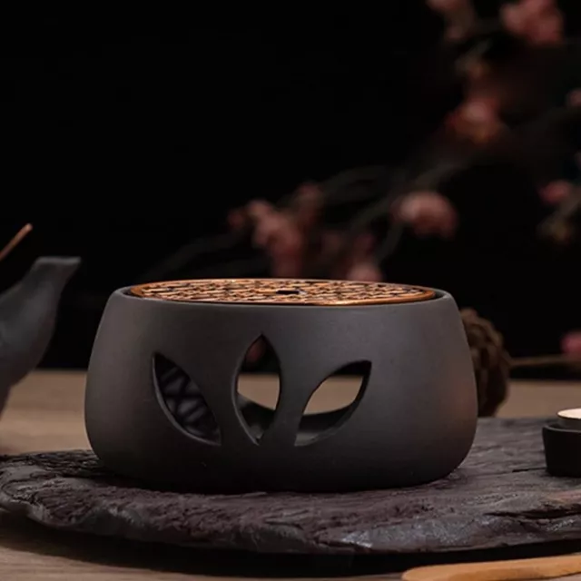 Zen Ceramic Teapot Warmer with Candle Holder Candle Furnace Tea Warmer Heat Base