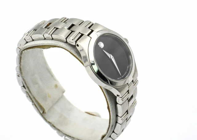 Movado Museum Juro Ladies Model 84 E4 1844 Wrist Watch Wb664-6 5