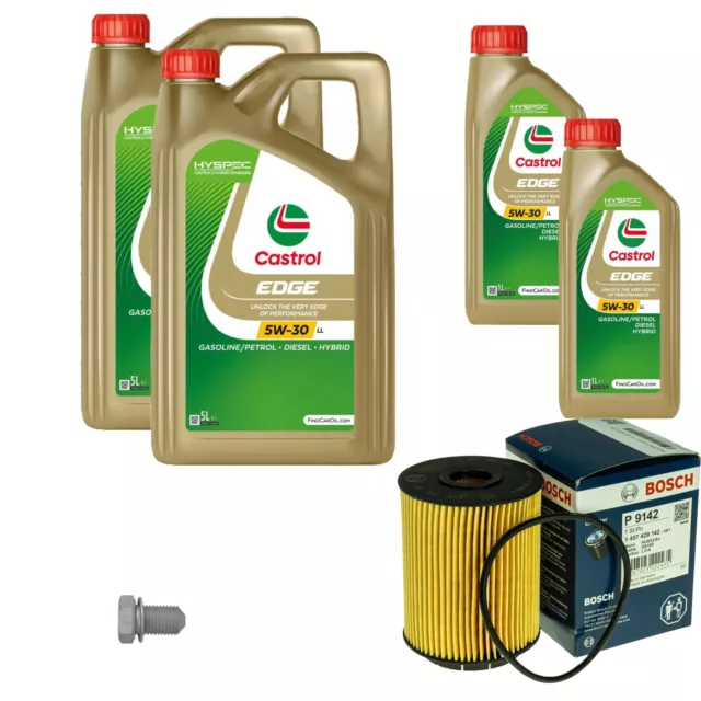 Filtre à Huile Bosch 12 L castrol edge FST 5W-30 Ll pour Porsche Cayenne 3.2