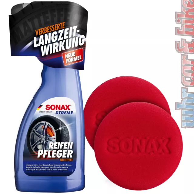 Sonax Xtreme ReifenPfleger Matteffect Gummipflege + 2 Applikator-Pads super soft