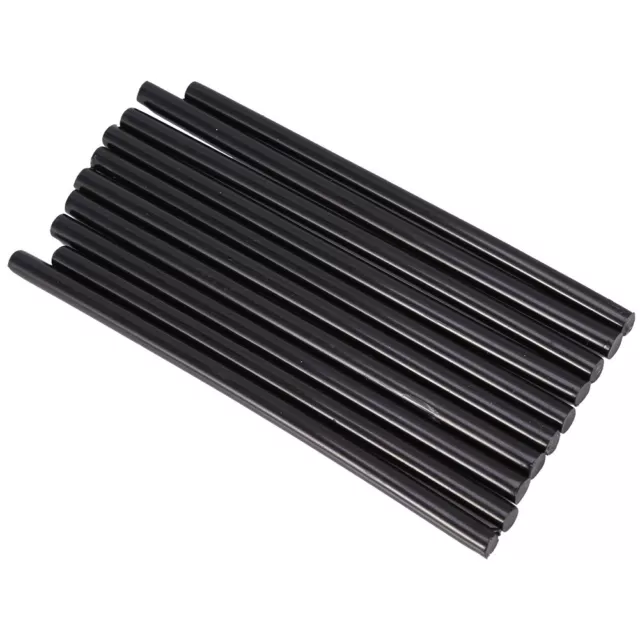 (Negro) Paquete de 10 Palos de Pegamento Caliente 7mm X 150mm Colorido Pegamento Caliente Adhesivo Hágalo usted mismo Artesanía