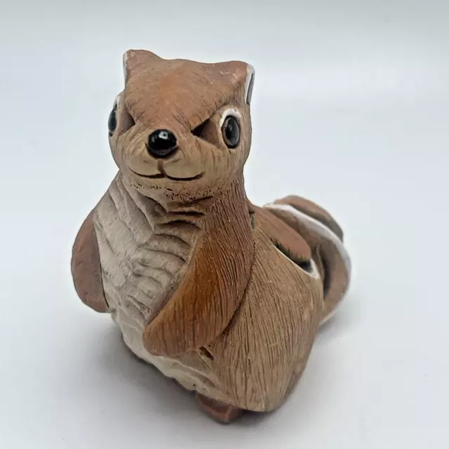 Artesania Rinconada Uruguay Art Sculpture Clay Pottery Squirrel  Figurine