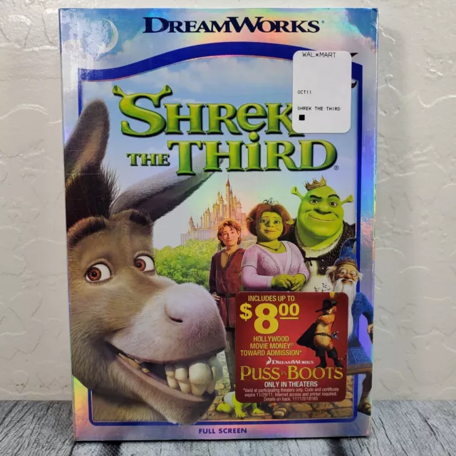 Shrek The Third DVD 2008 Full Screen Edition Movie New and Sealed Animated