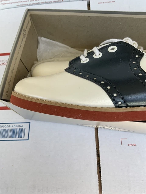 Saddle Shoes Oxford Navy & White New  1 D, little girl vintage