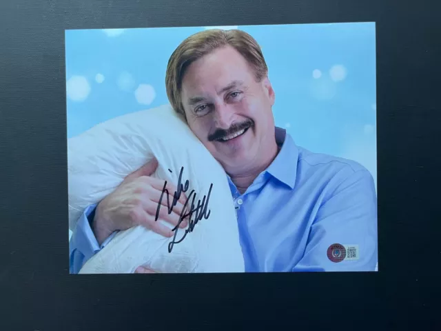 Mike Lindell Rare! autographed signed My Pillow Trump 8x10 photo Beckett BAS coa