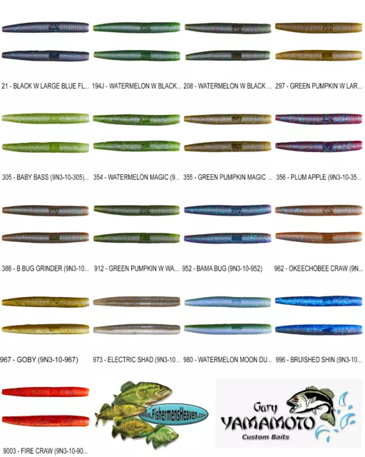 YAMAMOTO D SHAD Soft Jerkbait (121-07) Choisissez 12 couleurs leurres de  poisson Fluke EUR 9,88 - PicClick FR