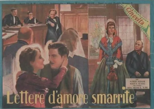 cinevita 30 LETTERE D'AMORE SMARRITE maria blanc alfred rasser fotoromanzo 1942